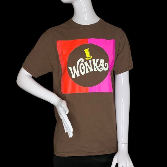 Willy Wonka and The Chocolate Factory Unisex T-shirt Brown Size M Short … - Picture 2 of 10